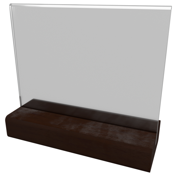 sk_Ценникодержатель А7 Деревяшкино прямая прорезь темный