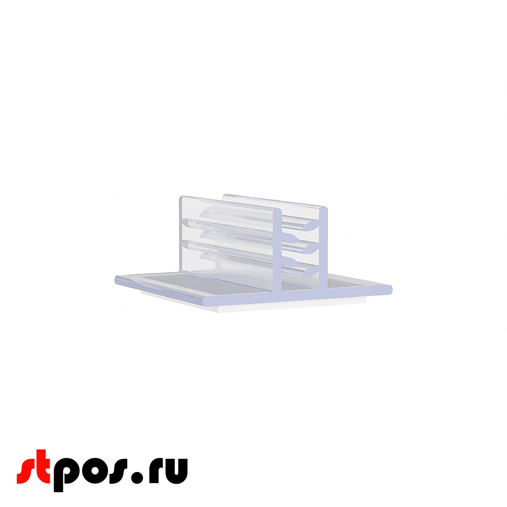 00_Угловой захват cамоклеящийся на вспененном скотче SGT-25, 25х25 мм, Прозрачный