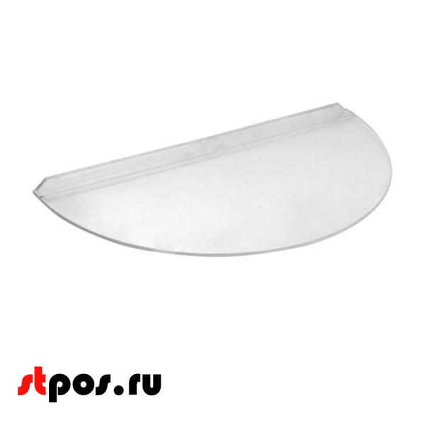 00_Полка полукруглая, 150х300 мм, F132, Прозрачный