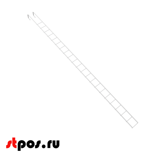 00_Рамка для крючков 1200x55мм, RAL9016, Белый