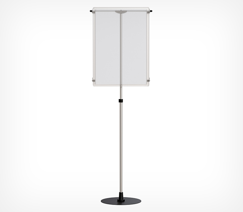 02_Стойка телескоп рекл h 1000-1950мм двухсторон INFOSTAND-XL Duo с рамкой А2 02_Стойка телескоп рекл h 1000-1950мм двухсторон INFOSTAND-XL Duo с рамкой А2