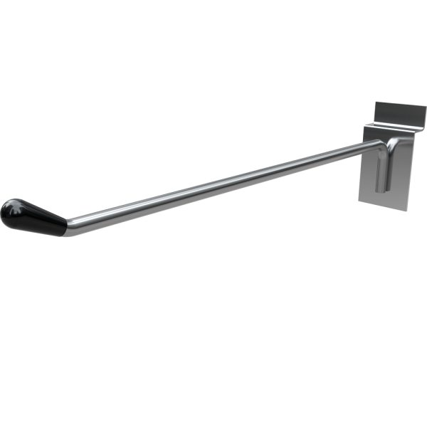 sk_Крючок для экономпанели одинарный, с наконечником 200мм, d5, Хром