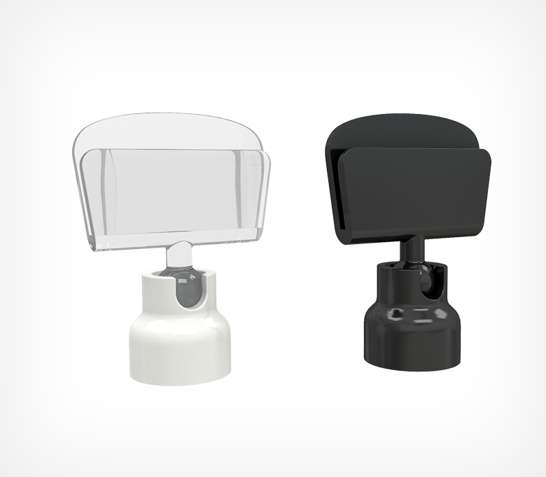 02_Подставка магнитная для шарнирного ценникодержателя MAG-BASE-VL, Черный