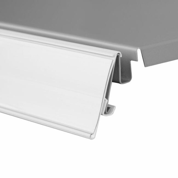 01_Ценникодержатель полочный TEN39 длина 1238 мм БЕЛЫЙ