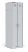 Шкаф для одежды двухсекционный ШРМ-22-800, 1860x800x500мм, RAL7035, Серый