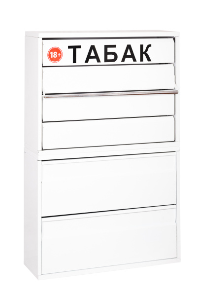 1_Шкаф сигаретный металлический 6 выдвижных полок по 10 толкателей 780х340х1150