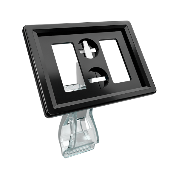 sk_Рамка ТЕХНО А8 черная, прозрачный держатель TECHNO FX-CLIP