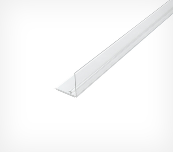 01_Пластиковый передний ограничитель высотой 30 мм с Т-профилем L-RAIL30 вспененный скотч 1250мм