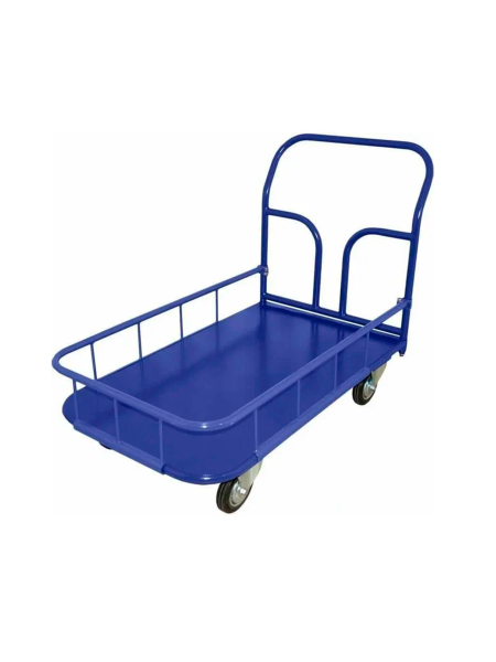 sk_НАБОР Тележка платформенная с бортиком 170 мм ТПБ 6, 800х1200мм с колесами 200мм, 550кг, Синяя