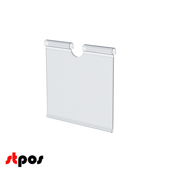 00_Ценникодержатель на крючок откидной VH 52 длина 52мм, прозрачный