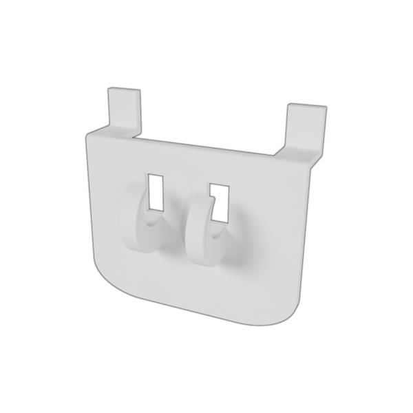 sk_Основание пластиковое для одинарного и двойного крючка в экономпанель EP-BACK