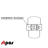 Опорное кольцо Лайт (без винта установочного), RAL9006, Серебристый