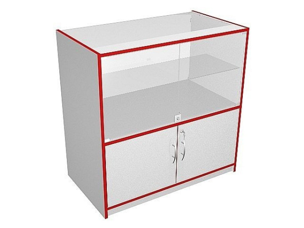 01_Прилавок со средней экспозицией с дверьми- ПСЭ