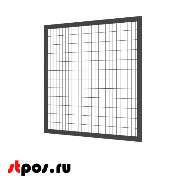 00_Секция производственная, сетчатая 1300х1500, d-3 мм, ячейка 50х100 мм, окрашенная