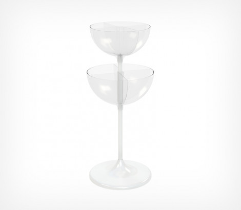 01_Дисплей UNIBOWL-TOWER-DIV c комплектом разделителей, 24 л и 17 л, Белый