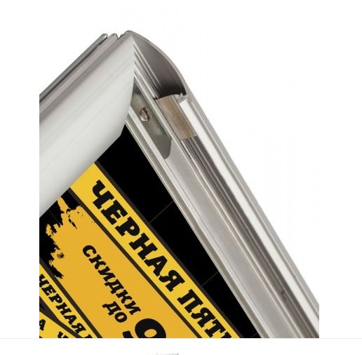 02_Световая клик-рамка двусторонняя СВ2, подвесная, с тросом и креплением