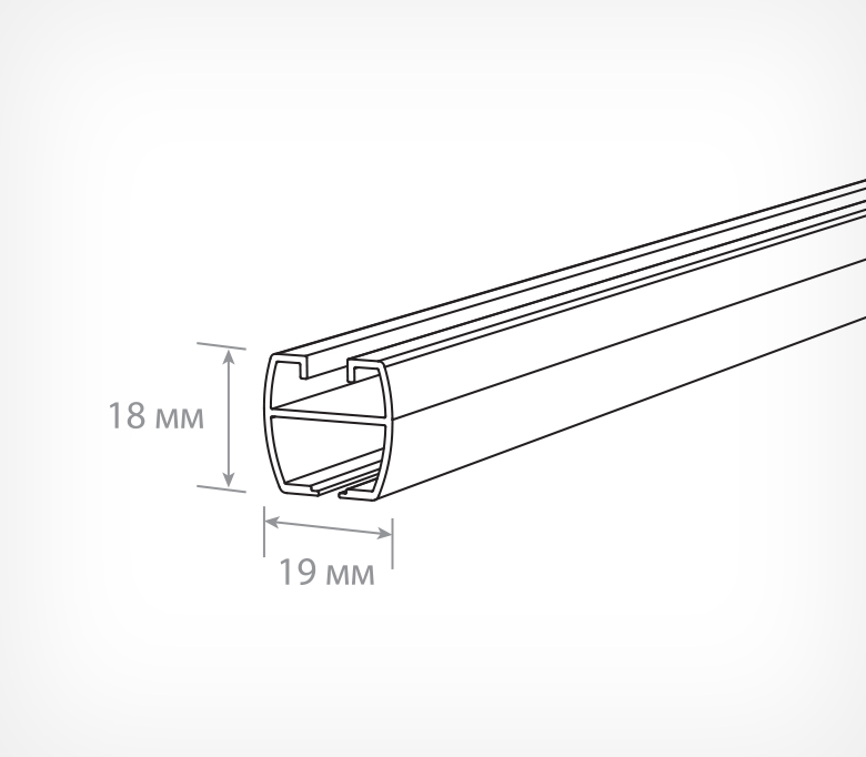 03_Алюминиевый профиль FLYTRACK 2000 мм