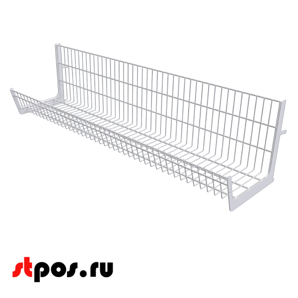 00_Основание корзины сетчатой навесной  300х1330х300 мм (унив. для 25 50 серии), Белый