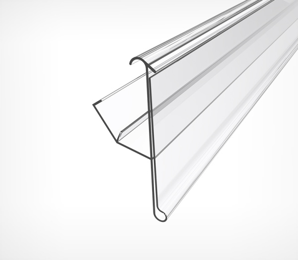 01_Ценникодержатель полочный LRY39 1238мм, Прозрачный цвет