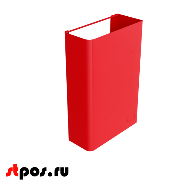 00_Тумба для кассового бокса МИНИМАРКЕТ и МИНИМАРКЕТ PLUS, RAL3020, Красный