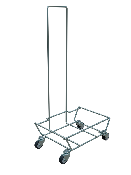 sk_Подставка на колесах, с ручкой для корзинок KowaST, цинк
