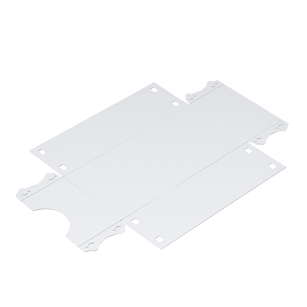 01_Накопитель универсальный  FLATBOX складной, пластиковый, 380х195х145мм, Прозрачный