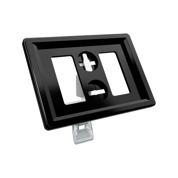 sk_Рамка ТЕХНО А8 черная, прозрачный держатель TECHNO CLIP SMALL-VL