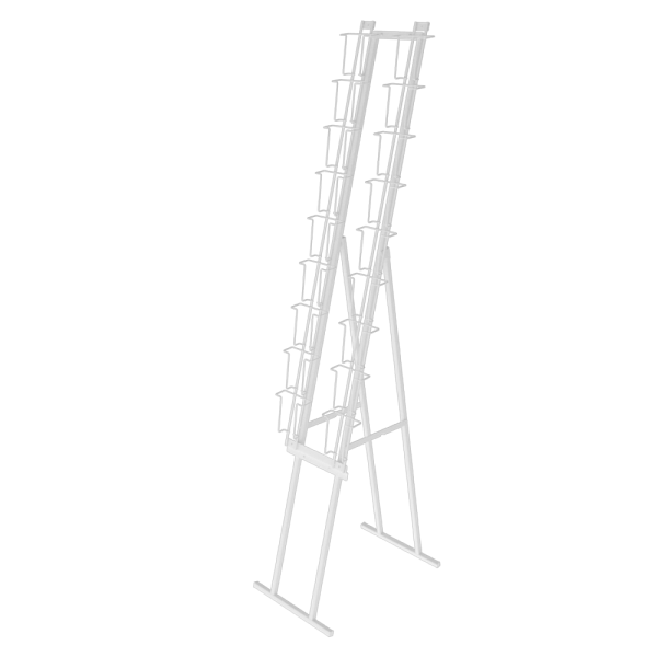 sk_КОМПЛЕКТ Буклетница складная с дисплеем 9 ячеек А5 и 9 ячеек А6, RAL9016, Белый