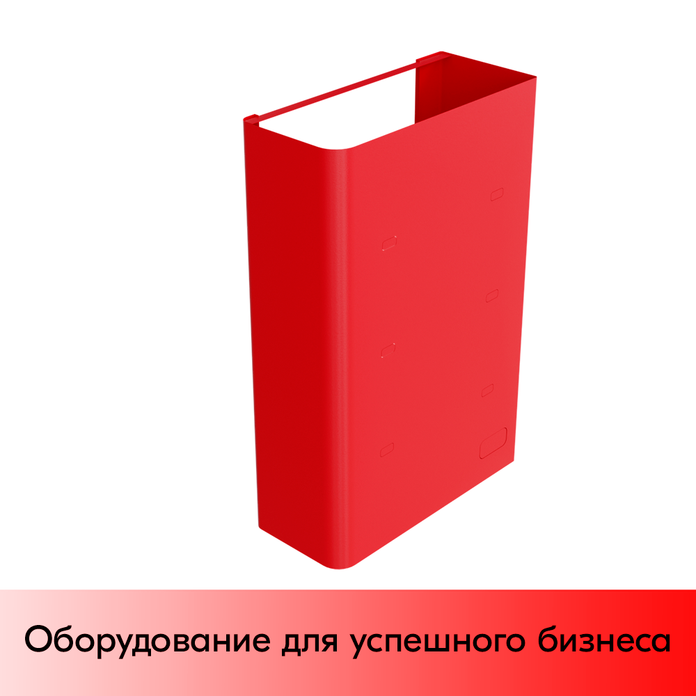 01_Тумба для кассового бокса МИНИМАРКЕТ и МИНИМАРКЕТ PLUS, RAL3020, Красный