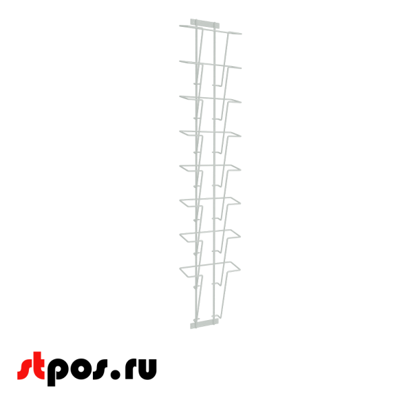 00_Дисплей 8 ячеек А4 вертикальный, RAL9016, Белый