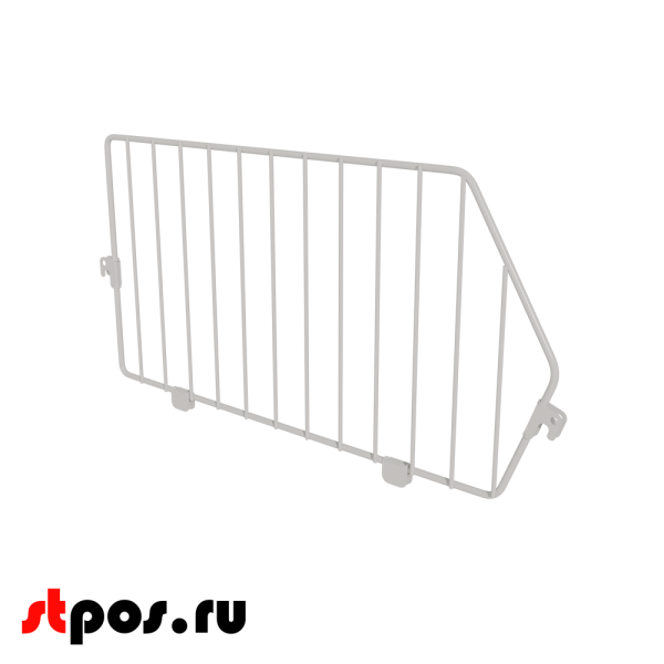 00_Разделитель для корзины сетчатой 400х200 мм, Глянец, RAL9016 Белый