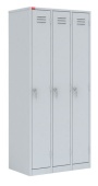 Шкаф для одежды трехсекционный ШРМ-33, 1860x900x500мм, RAL7035, Серый
