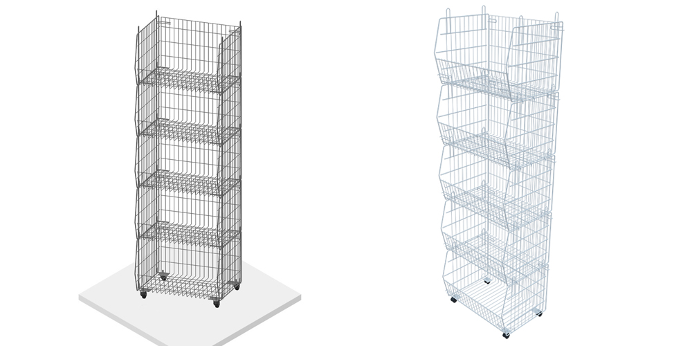 Штабелируемые сетчатые корзины