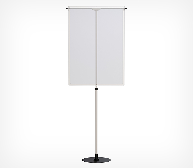 02_Стойка телескопическая рекл. h 1000-1950мм, c Т-держателем INFOSTAND-XL-T с рамкой А1 02_Стойка телескопическая рекл. h 1000-1950мм, c Т-держателем INFOSTAND-XL-T с рамкой А1
