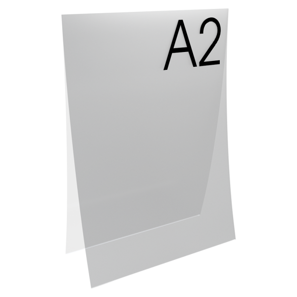 sk_Карман-протектор A2 пластиковый антибликовый PP, Прозрачный