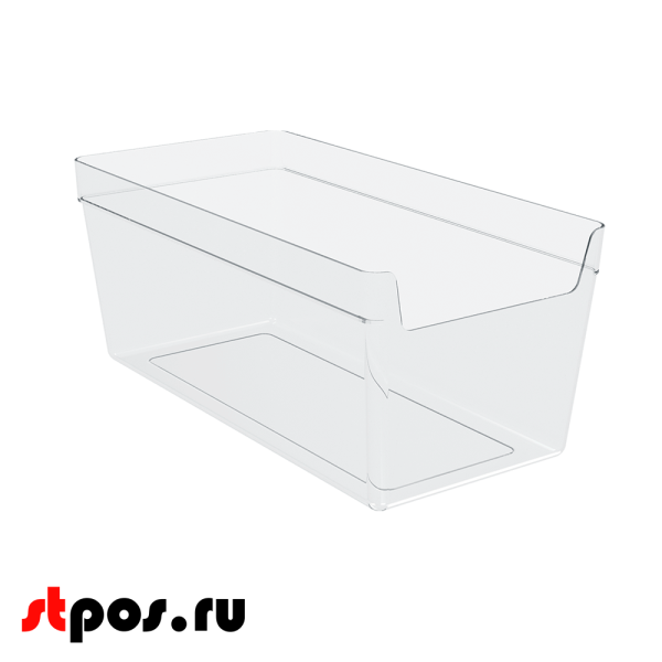 00_Накопитель универсальный MAXIBOX 477х237х200мм, объем 19 л (без ножек и крышек), Прозрачный