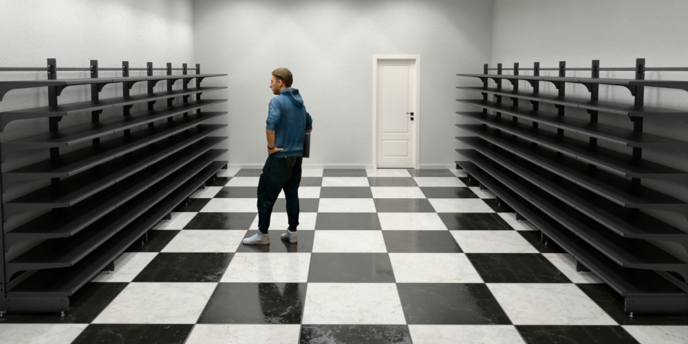 Оборудование под заказ: стеллажи без стенок