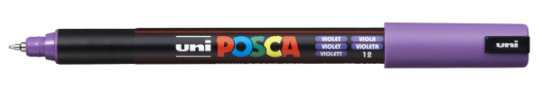 1_Маркер на водной основе POSCA PC-1MR, фиолетовый (VIOLET - 12), 0.7 мм, игол. нак.