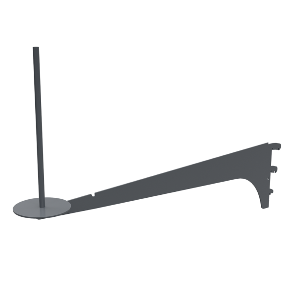 sk_Кронштейн-держатель на полку для пакетов в рулоне 400 мм, Глянец, RAL7015 Серый, спец.цвет