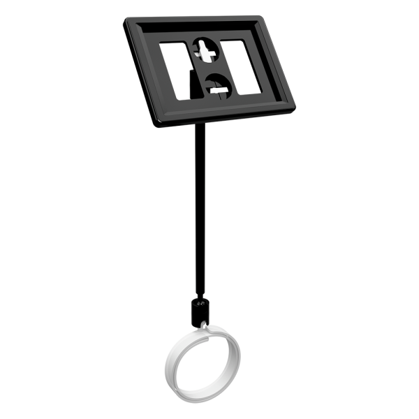 sk_Рамка ТЕХНО А8 черная, черный держатель TECHNO ROLL-VL спираль-улитка на колбасу, ножка 100мм