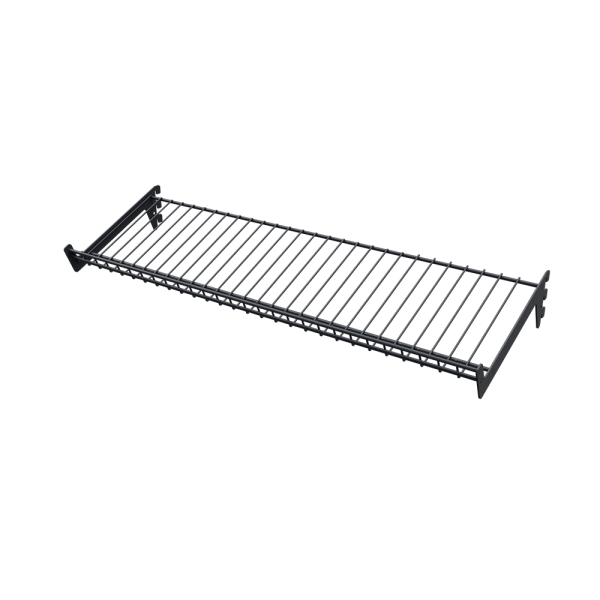 stpos_Полка сетчатая наклонная 22°, 665х210 мм, Муар, RAL7024 Серый, спец.цвет