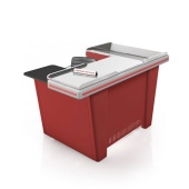 Кассовый бокс Stream-XL-150 v3.0 (нерж.-лён, вырезы ДЯ FT, МК2Т, шир.накоп),RAL3020,Красный,Левый