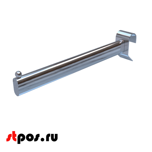 02_Кронштейн 300мм, зацеп на круглую штангу 30х15, хром