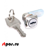 Замок мебельный 0802, 20 мм, 90°, Хром