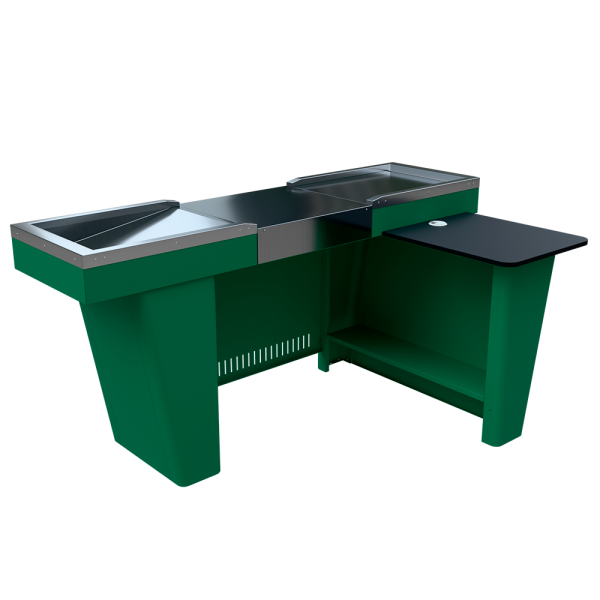 sk_1_Кассовый бокс Stream M-150N v3.0 (шлиф.нерж,вырезы под ДЯ,МК 2Т,глуб.накоп)RAL6029,Зеленый,правый