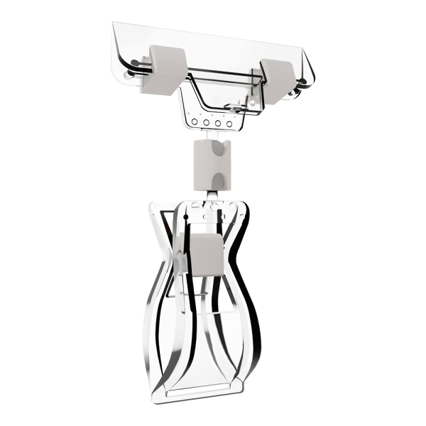 sk_Держатель универсальный на прищепке с узким зажимом, высота ножки   0мм CARDCLAMP-SLIM, Прозрачный