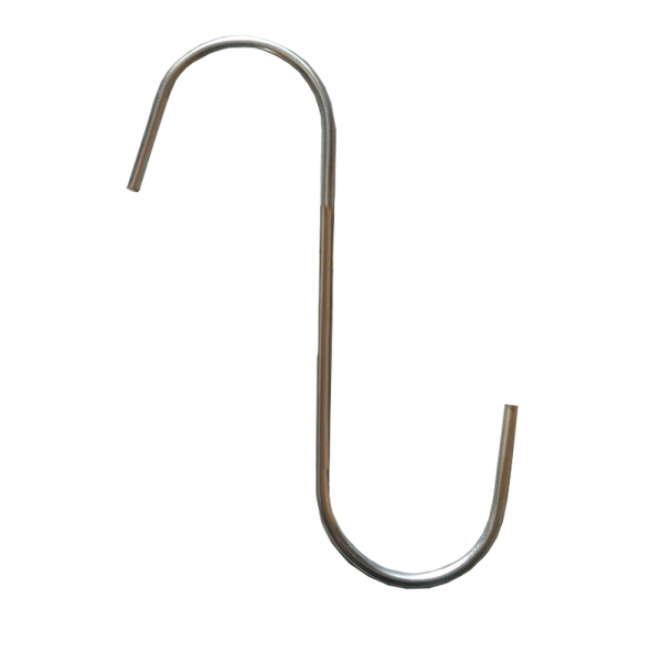 sk_Крючок S-образный, габариты 200х160мм, длина прутка 400 мм, толщина 5мм, цинк