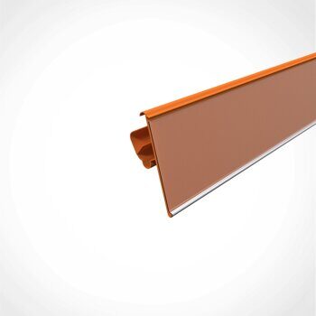 01_Ценникодержатель полочный LST 39 длина  988мм, RAL2008, ОРАНЖЕВЫЙ