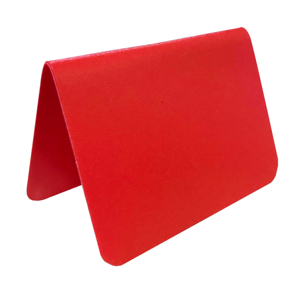 sk_Ценник-домик меловой из полипропилена 0,5мм, 52х37 мм, Красный