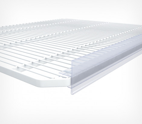 02_Ценникодержатель на холодильное оборудование CC39 520мм, Прозрачный цвет